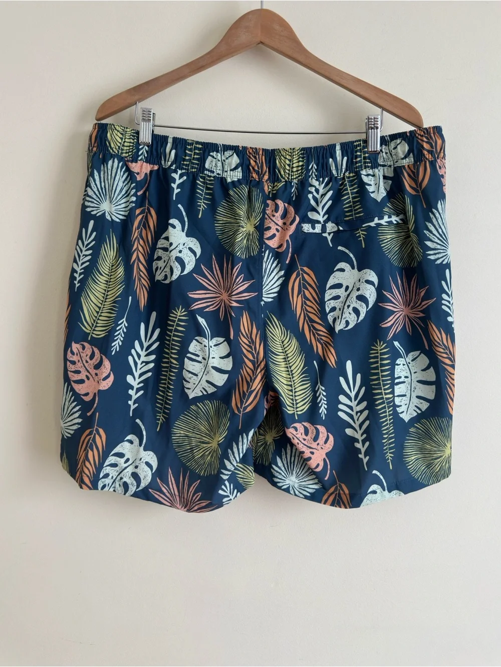 Goodfellow & Co Men’s 7” Board Shorts Leaf Print Swim Trunks XL NWT
